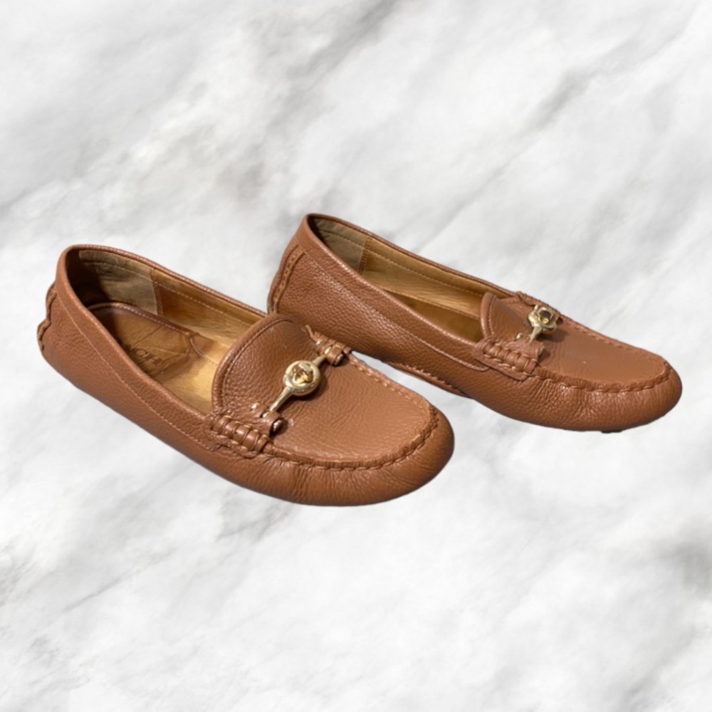 Coach Arlene Leather Driving Moccasin Loafers